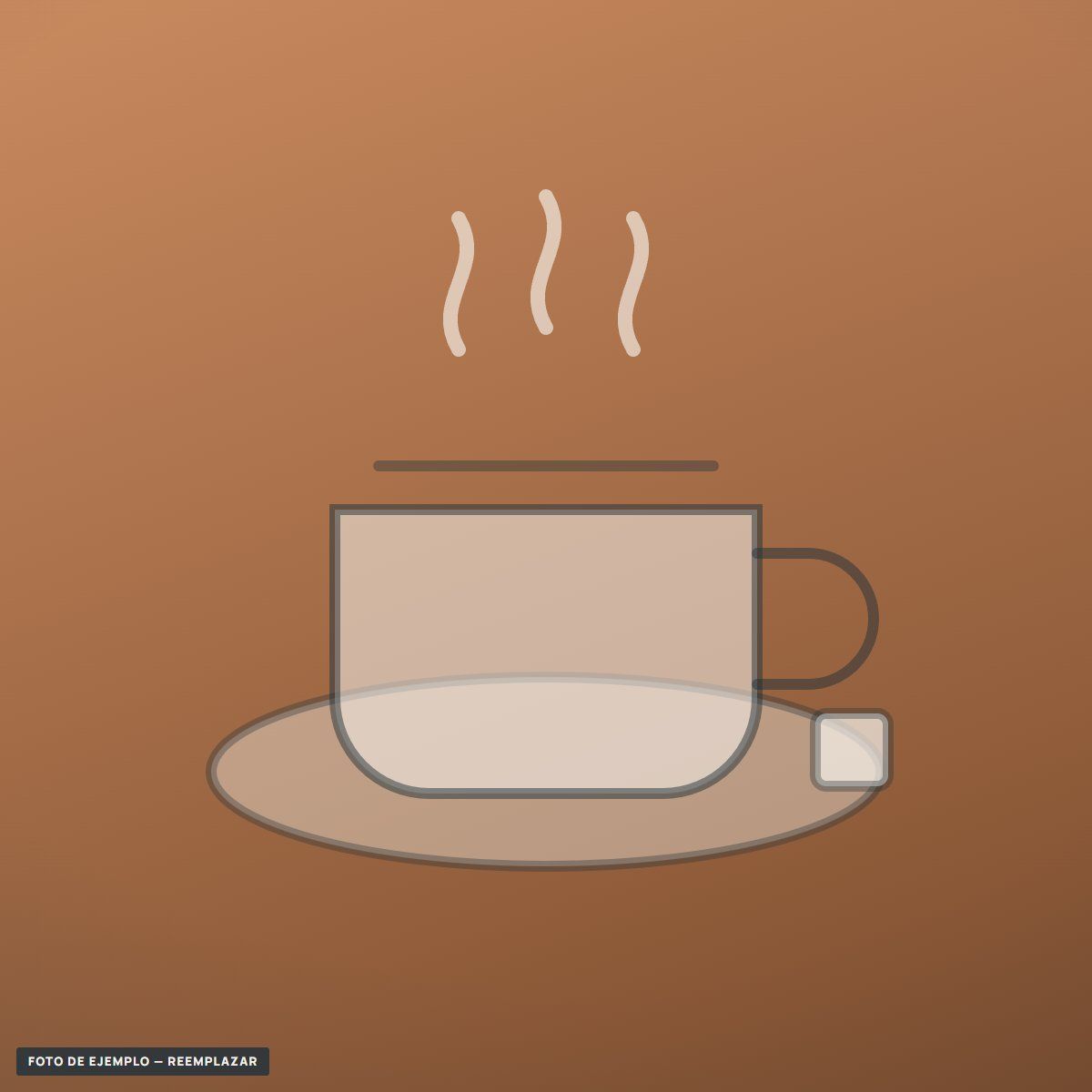 Café de la casa en taza de cerámica