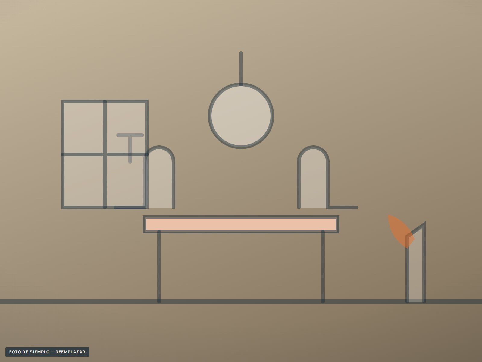 El salón del café, con mesas de madera y luz cálida